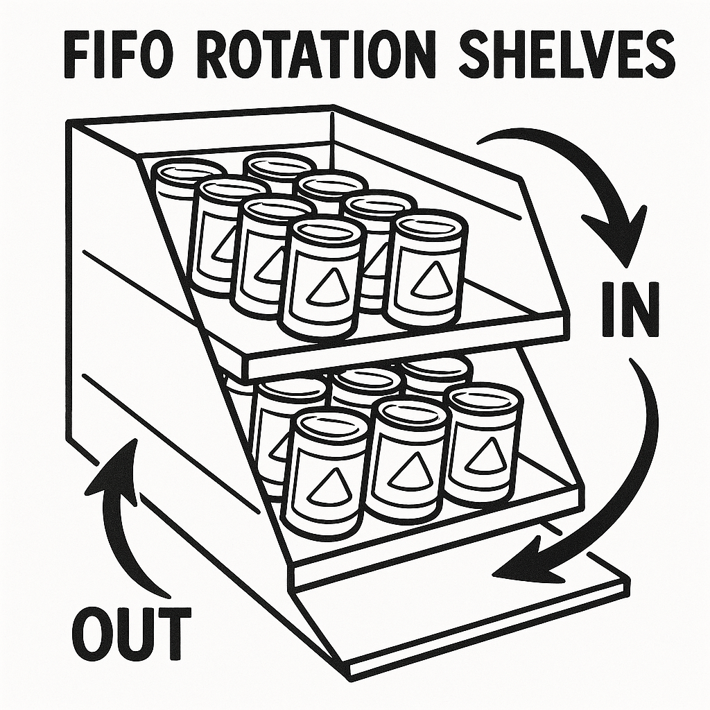 hurricane food plan fifo for huurricane pantry planning